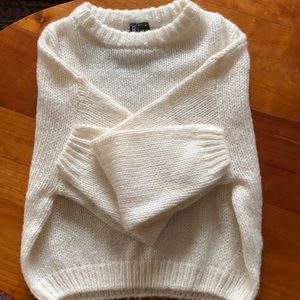 Oversized cream sweater